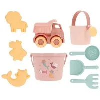 suebidou Sandform-Set Sand-Spielzeug 9 teilig verschiedene Farben, nachhaltig, kreativ