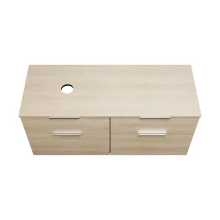 Burgbad Waschtischunterschrank Eqio 619x1400x550 Eiche Dekor Cashmere, SGUU140LF3180 SGUU140LF3180