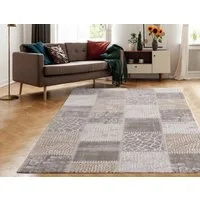 Sanat Teppich Harmony 3202, auch als Läufer, rechteckig, Höhe: 12 mm, Wohnzimmer, Kurzflor, modern, Patchwork, Schlafzimmer