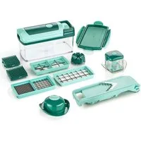 Genius Gemüseschneider Genius - Nicer Dicer Fusion Set 13-tlg. Gemüseschneider Multischneider