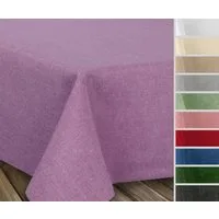 Beautex Tischdecke Fleckenabweisende bügelfreie Tischdecke mit Lotuseffekt, Leinenoptik (1-tlg)