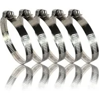 BURI Schlauchschelle 5 Schlauchschellen Edelstahl Schlauch Schellen Rohrschellen 18-32mm, (5-St)