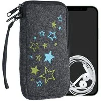 kwmobile Handytasche Handytasche für Smartphones XL - 6,7/6,8" (1-tlg), Handy Filztasche - Innenmaße
