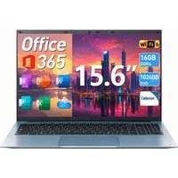 Jumper 15.6" laptop FHD 16GB RAM 1024GB SSD Windows 11 Pro, wifi6, Office 365 Notebook (Intel Celeron N5100, 16 GB, 1024 GB SSD)