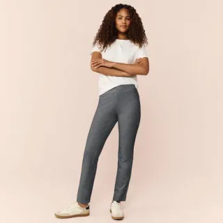 Slim Fit Starfish Jersey-Freizeithose, Damen,  Schwarz, Elasthan/Baumwoll-Mischung, by Lands' End