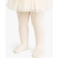 La Bortini Strumpfhose Baby und Kinder Strumpfhose in Creme mit Herzchen Muster weich, elastisch, gemustert 56 62 68 74 80 86 92 98