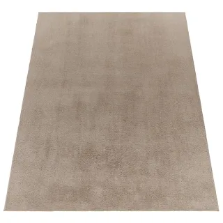 Paco Home Kurzflorteppich, Taupe, Textil, Rechteckig, 160x220 cm, strapazierfähig, für Fußbodenheizung geeignet, Teppiche & Böden, Teppiche