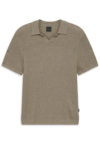 Bugatti Herren Strickpolo Regular Fit aus einem Baumwollmix