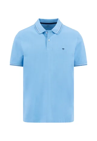 FYNCH-HATTON - Polo, contrast tipping sky blue - Gr. - L