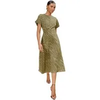 LIPSY Midikleid Lipsy Midikleid mit seitlichem Knoten, Regular (1-tlg)