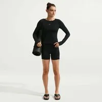 Nike Trainingstights W NK DF ONE 5IN SHRT USM GLS blickdichtes Material, mit Dri-FIT-Technologie, hohe Taille