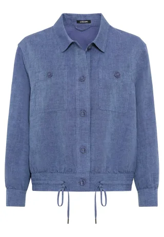 Olsen - Jacket Indoor indigo denim mel. - Gr. - 44