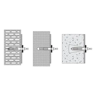 Hewi 801/805 Befestigung BM11.2.1 für Rückenstütze, Spezialschraube M 10 x 30