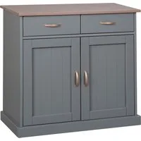 Inter Link Kommode Luzerna Kiefer Massivholz, FSC, Sideboard, Stauraummöbel, Buffetschrank, Anrichte im Landhausstil, BxTxH: 90 x 45 x 86 cm