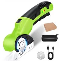 AIBISTAR Allesschneider Elektrischer Kartonschneider Rollschneider für Karton Teppich, 2000 mAh,8 mm,wiederaufladbar,Elektromesser,LED Arbeitsleuchte