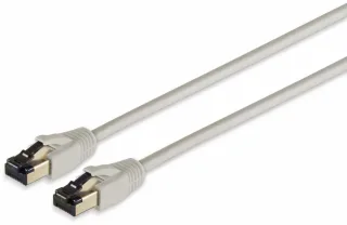 S-IMPULS Patchkabel CAT 8.1, F/FTP, LSZH, grau, 5,0 m
