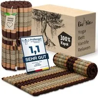 Reisebett-Matratzen Rollmatte 75 cm breit, vegan und handgefertigt, 200x75x4,5cm, livasia, 4.5 cm hoch, Kapok