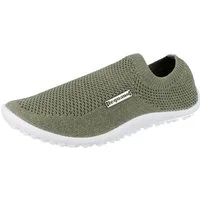 Leguano LEGUANO Scio Damen Barfußschuhe Slipper grün Textil - Größe: 39 Barfußschuh