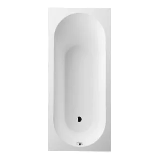 Villeroy & Boch Oberon Badewanne UBQ170OBE20 Quaryl, rechteckig, 170 x 75 cm, weiss alpin