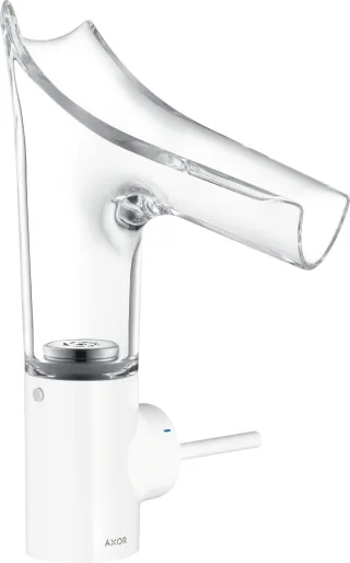 Hansgrohe Waschtischmischer Axor Starck V weiss Nicht für (halb-)öf.Bereich empfohlen., 12112450 12112450