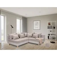 COLLECTION AB Ecksofa Anton L-Form, B: 201 cm, 5 Zierkissen, Federkern