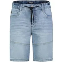 SUBLEVEL Jeansshorts Cargo mit Kontrastnähten Denim Pull On Denim Shorts