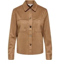 ONLY Hemdbluse ONLMIRA L/S FAUX SUEDE SHIRT PNT Materialmix, regular fit