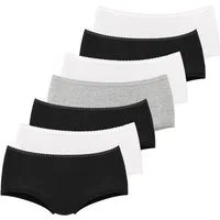 Vivance Panty (7er-Pack) aus weicher Baumwollqualität mit feiner Spitzeneinfassung