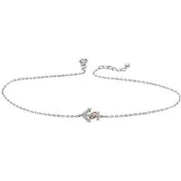 Firetti Fußkette Schmuck Geschenk Silber 925 Körperschmuck Ankerkette, mit Zirkonia (synth)