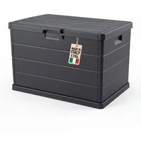 BigDean Auflagenbox Stabile Gartenbox Kissenbox outdoor 78x55x52 abschließbar (Packung, 1 St., Gartenbox), Kompakte 170l Strauraum