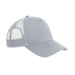 Beechfield - Trucker Cap Snapback für Herren/Damen Unisex (Hellgrau)