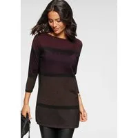Laura Scott Longpullover mit feinem Glanzeffekt und 3/4 Ärmeln