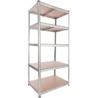 Arebos Schwerlastregal 200 x 90 x 60 cm 875 kg Traglast, Steckregal, Lagerregal, Flexibel einsetzbar: für Werkstatt, Garage, Keller oder Lager