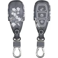 kwmobile Schlüsseltasche Ford Autoschlüssel Hülle (1-tlg), Kunstleder Schutzhülle Schlüsselhülle Cover
