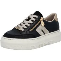Rieker Plateausneaker Schnürschuh, Halbschuh, Freizeitschuh mit seitlichem Reißverschluss