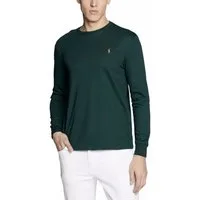 Polo Ralph Lauren Longsleeve T-shirt Sweatshirt Custom Slim Fit kontrastierendem Logo-Stick und gerippten Bündchen