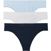 Calvin Klein Underwear Tanga THONG 3 PK (Packung, 3-St) Mit geradem Abschluss