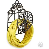 relaxdays Schlauchhalterung Schlauchhalter Antik groß, (Bronze)
