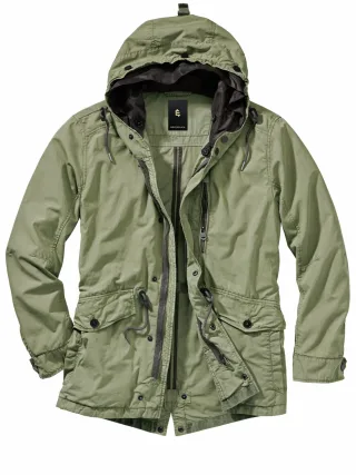 Mey & Edlich Herren Urbaner Sommerparka Grün 100 % Baumwolle