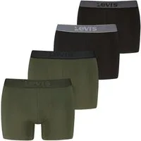 Levi's® Boxershorts LEVIS MEN TWILL WB BOXER BRIEF (4er Pack) ohne Eingriff, Logobund