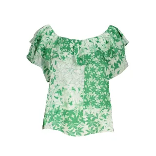 Blumenmuster Bluse Off-Shoulder Top