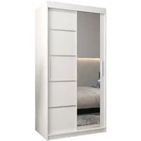 ABIKS MÖBEL Schwebetürenschrank Verona 2 Schlafzimmerschrank, mit Spiegel, Kleiderstange und Regalen