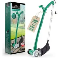 EASYmaxx Elektro-Fugenbürste Elektrische Fugenbürste inklusive Auffangnetz 1,3 Liter – Putzbürste, 4-tlg., Vielseitige Elektrische Reinigungsbürste, 2 Bürstenaufsätze inklusive