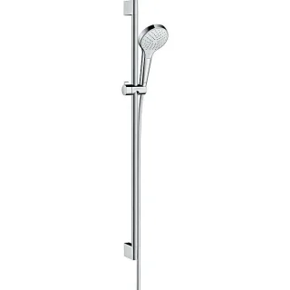 hansgrohe Croma Select S Vario Brauseset 26573400 EcoSmart, weiss-chrom, 90 cm Brausestange
