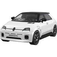 Renault 5 E-Tech, Konstruktionsspielzeug weiß, Maßstab 1:35