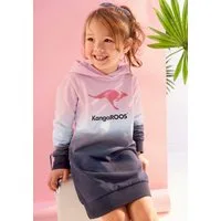 KangaROOS Sweatkleid für kleine Mädchen bis Mitte des Oberschenkels, lässiger Look, aus Sweatstoff