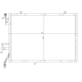 NRF Klimakondensator Ford B-Max Fiesta Tourneo Transit 350483