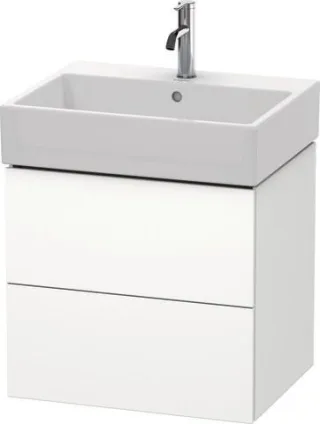 Duravit L-Cube Waschtischunterbau wandhängend Weiß Supermatt 584x459x544 mm - LC627508484 LC627508484