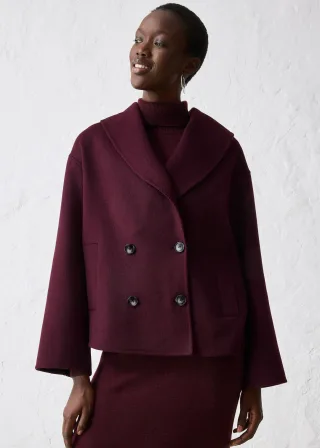 bonprix Oversize Jacke aus weichem Woll-Mix, rot, Gr.48, stilvolle Woll-Jacke in schöner Premium-Qualität, aus Wolle