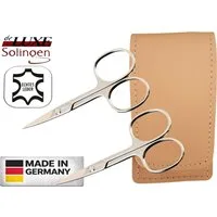 EloModa Nagelschere 2x Solingen Nagelschere gehärteter Stahl – Extra scharf mit gebogener, (2-tlg), Nagelscheren Set Solingen 2-teilig – Fingernagelschere